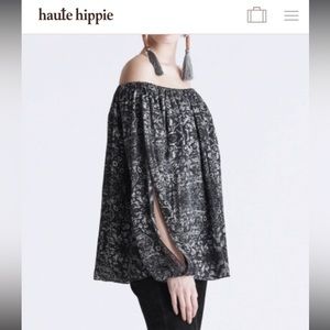 Haute Hippie Cold Shoulder Blouse